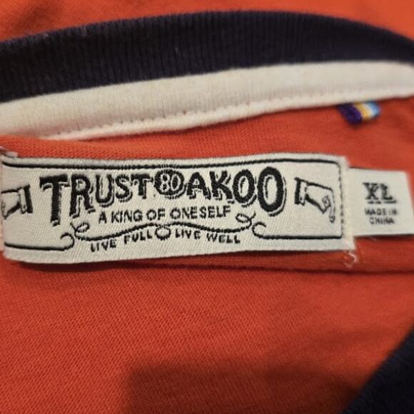 Akoo "Good Times High Seas" Graphic Tee in Orange – Size XL - Picture 5 of 5